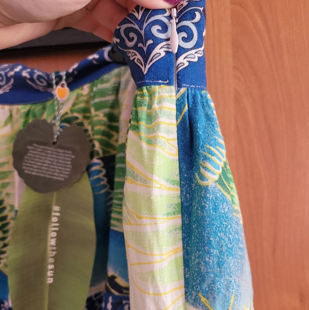 FARM Rio Multicolor Patchwork Maxi Skirt - Picture 7 of 10